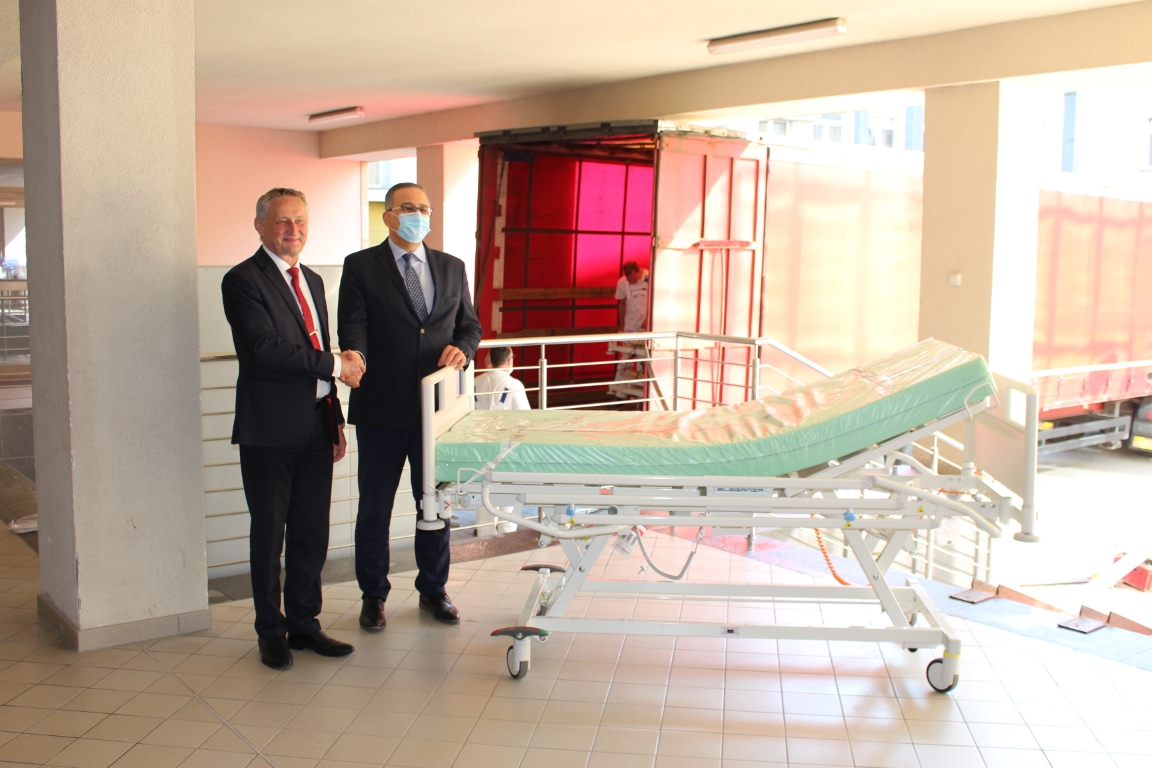 Rządowa Agencja Rezerw Materiałowych przekazała dla Szpitala nowe łóżka