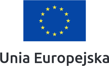flaga Unii Europejskiej koloru niebieskiego z logotypem gwiazd koloru żółtego
