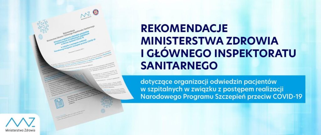 baner reklamowy rekomendacje ministerstwa zdrowie i głównego inspektora sanitarnego