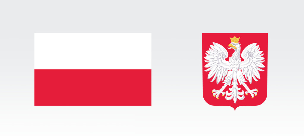 Flaga i godło Polski