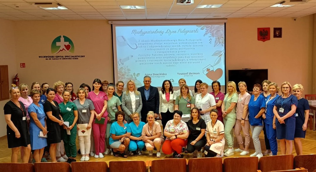 Życzenia i podziękowania. Święto pielęgniarek w szpitalu w Czerwonej Górze