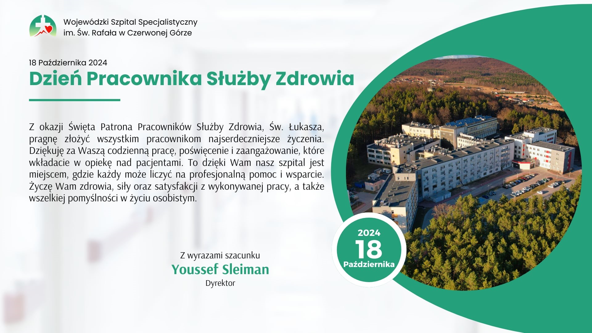 Dziś obchodzimy Święto Patrona Pracowników Służby Zdrowia Św. Łukasza