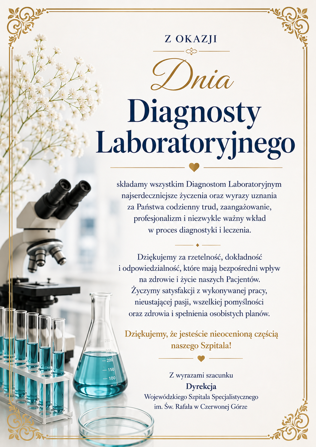 Dzień Diagnosty Laboratoryjnego w naszym Szpitalu w Czerwonej Górze
