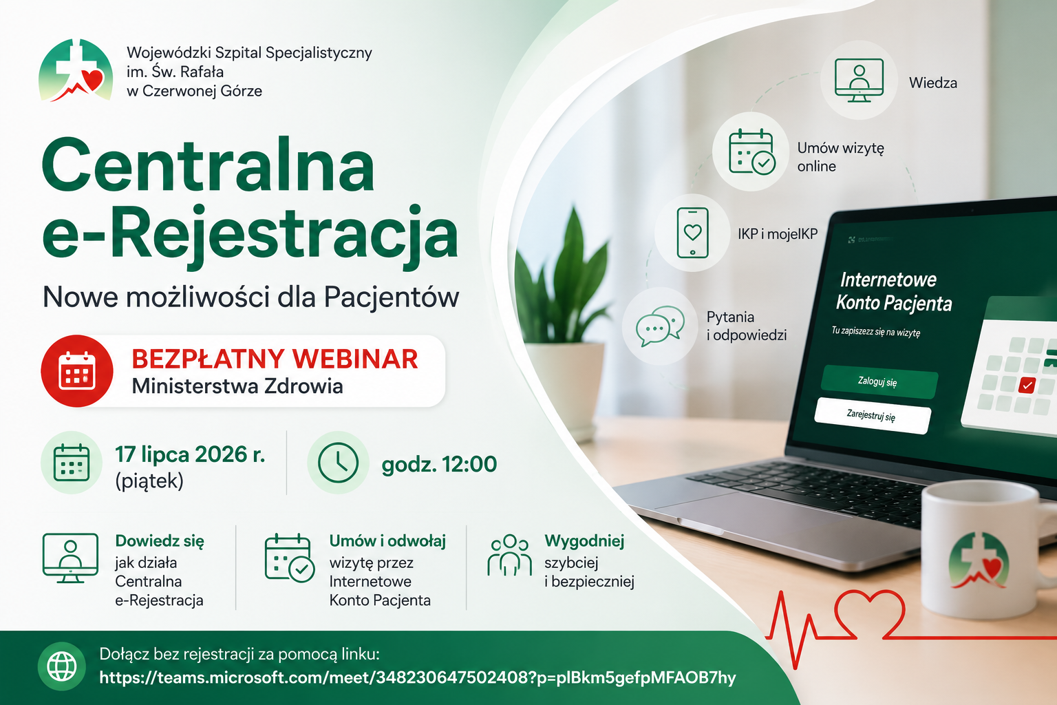 Bezpłatny webinar Ministerstwa Zdrowia o Centralnej e-Rejestracji