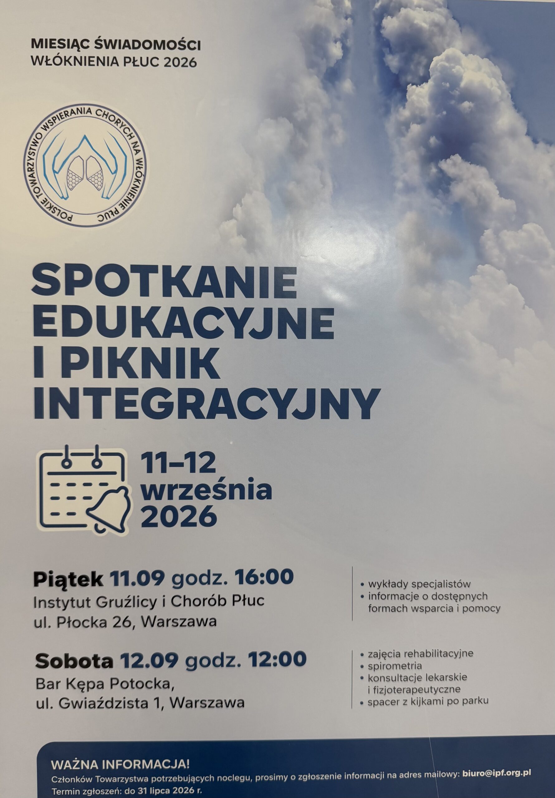 Spotkanie Edukacyjne i Piknik integracyjny dla pacjentów i ich rodzin